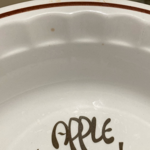 Manoir Collection Apple Pie Plate, Vintage Ceramic Pie Recipe Deep Baking Dish - Picture 11 of 11